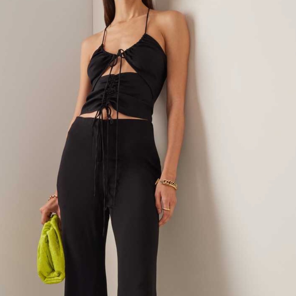Christopher Esber Ruched Cutout Halter Top (AU6)